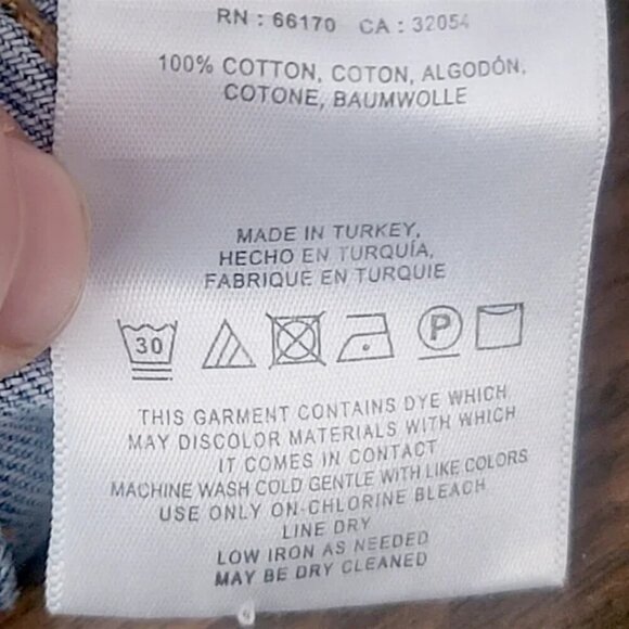 Pilcro and the Letterpress Tilde Blue Distressed Cotton Denim Pants - Size 27 - Picture 9 of 12